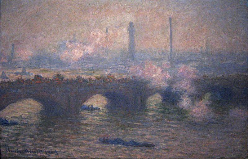 Waterloo Bridge, Gray Day, Claude Monet